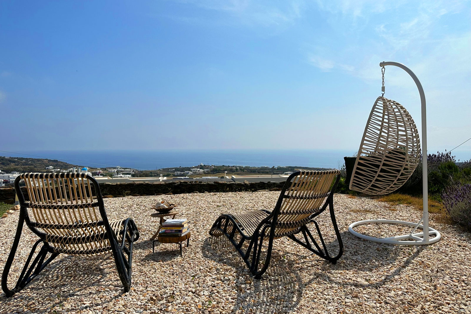 The patio of ViewLight in Sifnos