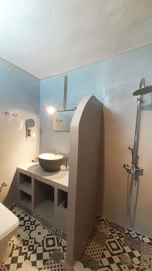 The bathroom of small house Selini
